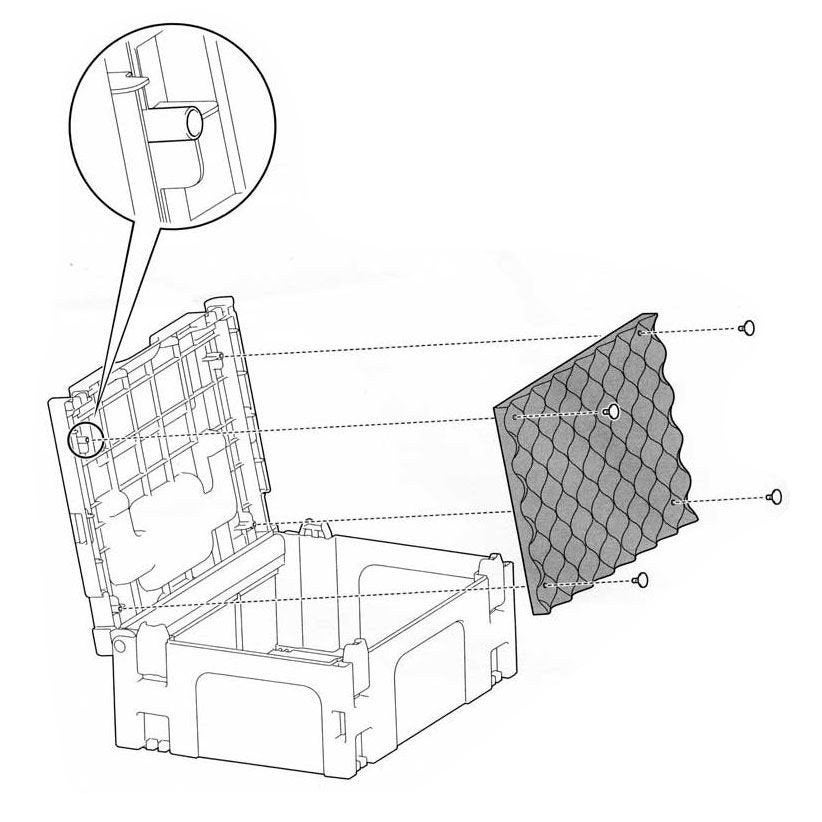 Foam deksel voor Makita Mbox - Optimale bescherming, Ophalen of Verzenden, Nieuw, Makita