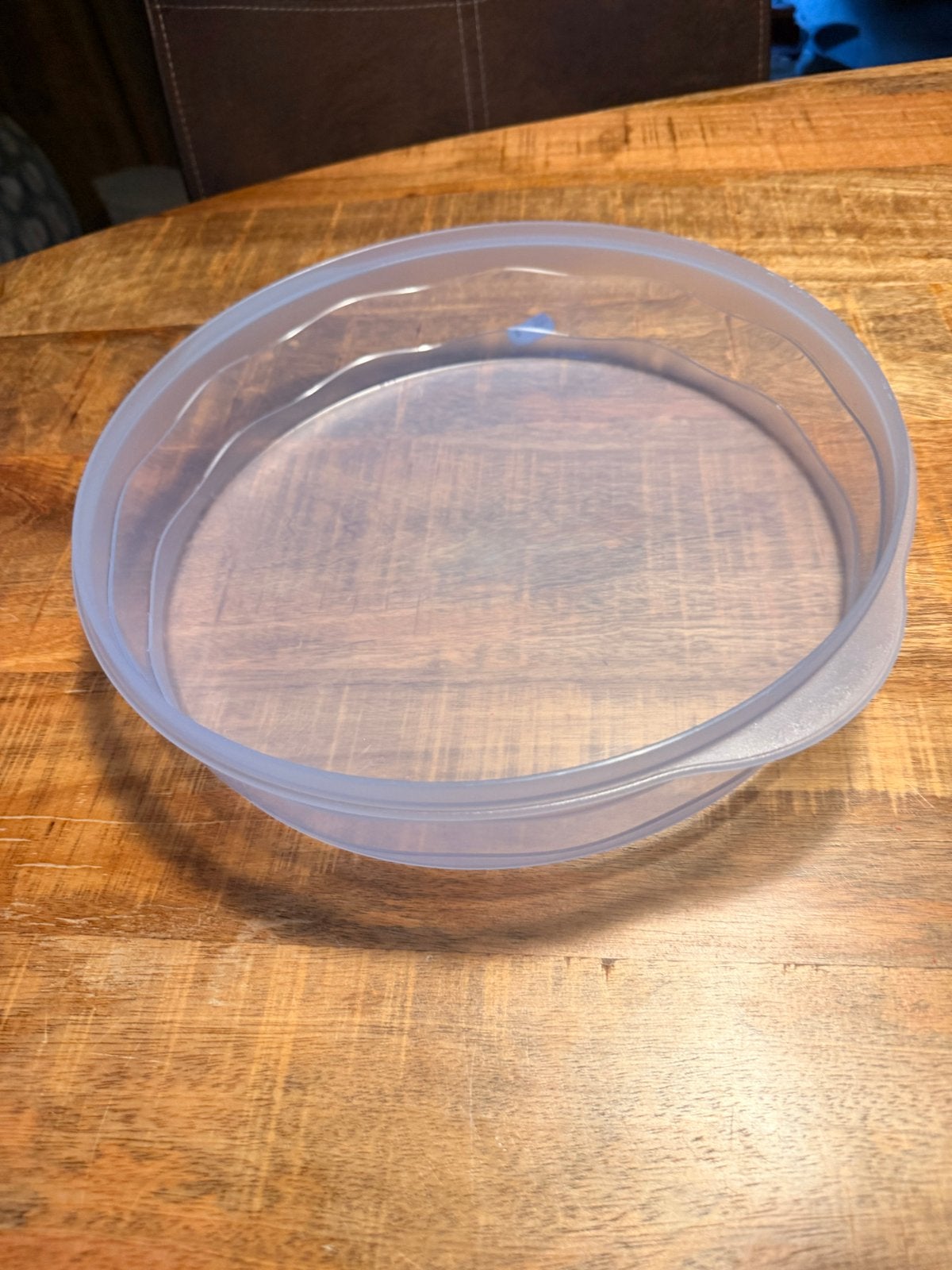 Tupperware schaal met deksel - Lichtblauw, Gebruikt, Schaal, Blauw, Ophalen of Verzenden