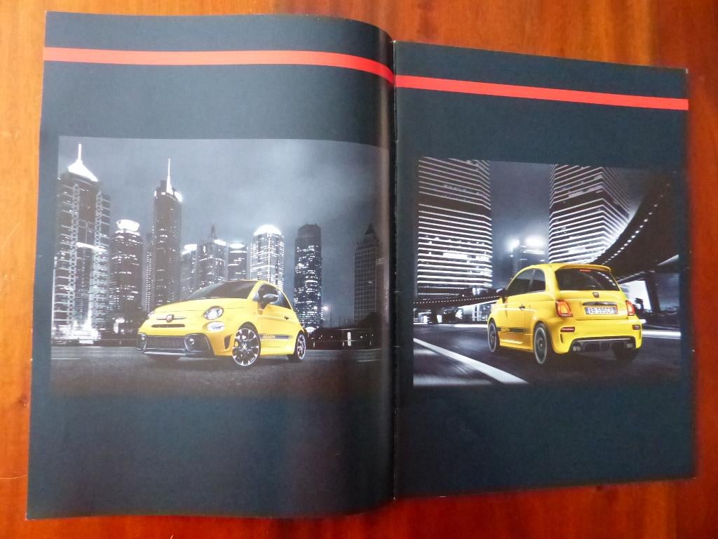 Abarth 595 uitgebreide brochure/prijslijst  06/ 2016, Verzenden, Zo goed als nieuw, Overige merken