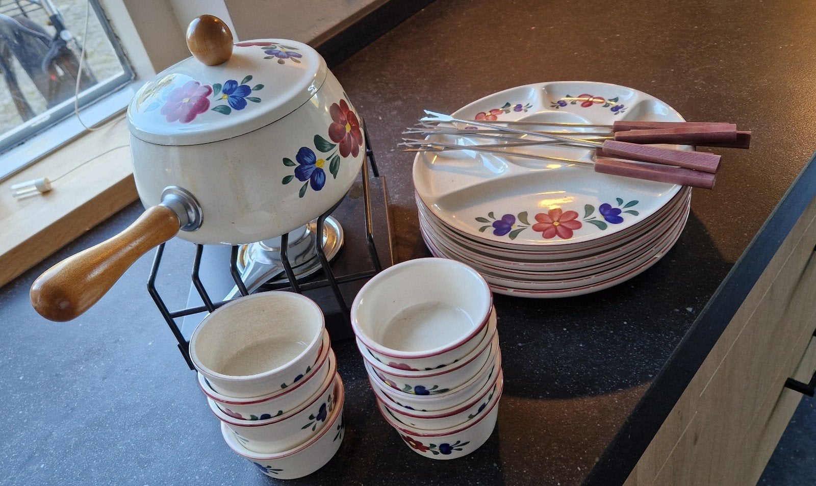 fondue set, Ophalen