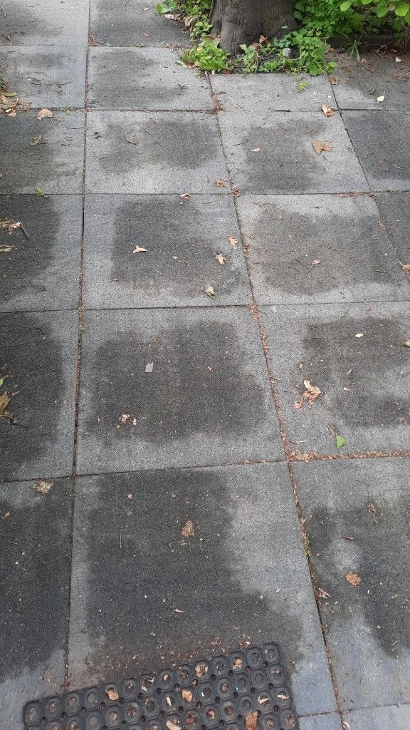 GRATIS tegels en border voor tuin, Tuin en Terras, Ophalen, Gebruikt, 5 tot 10 m², Beton