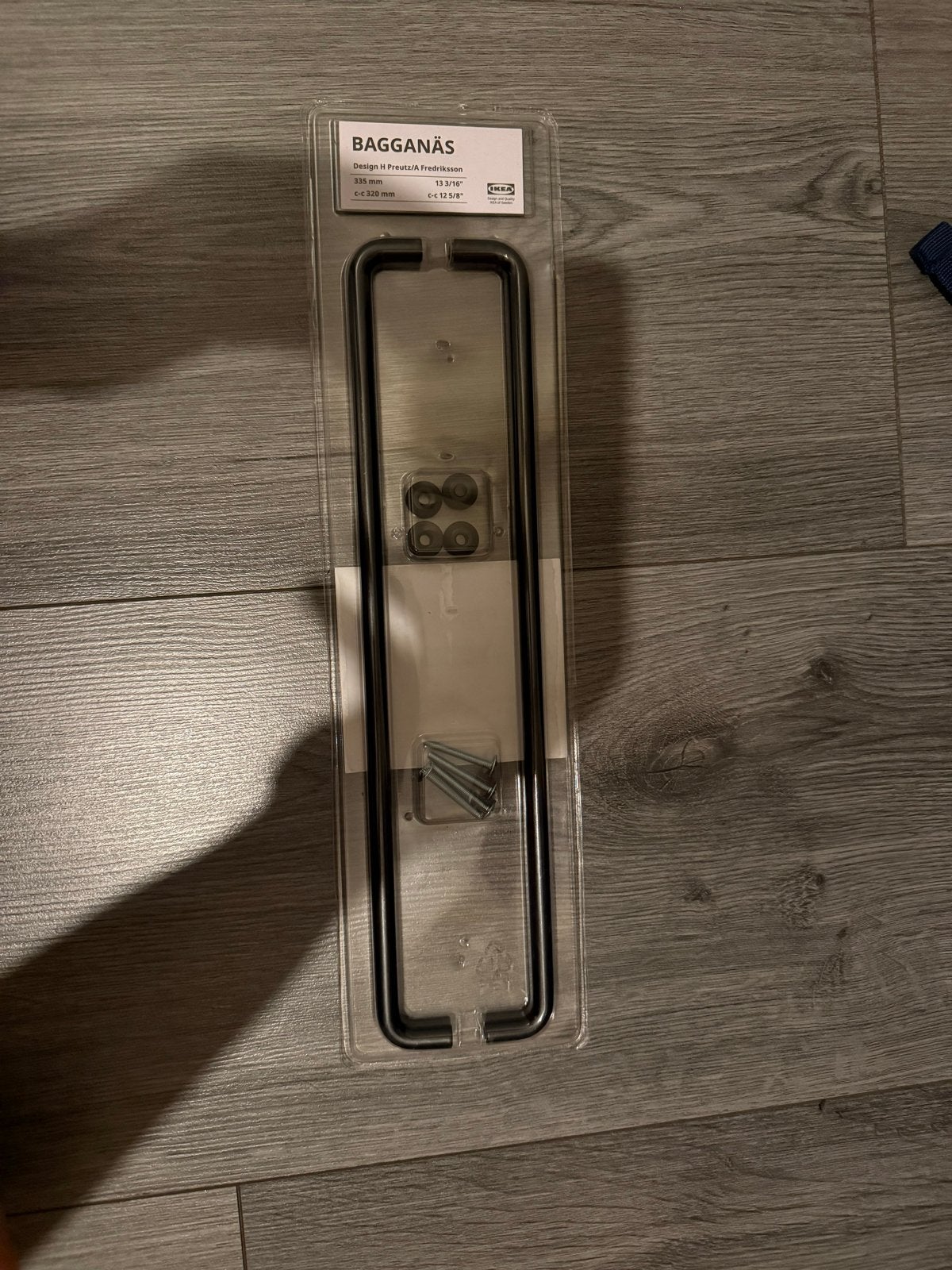 IKEA BAGGANÄS Handgrepen - Zwart, 320 mm, Ophalen, Nieuw, Overige materialen, Klink of Kruk