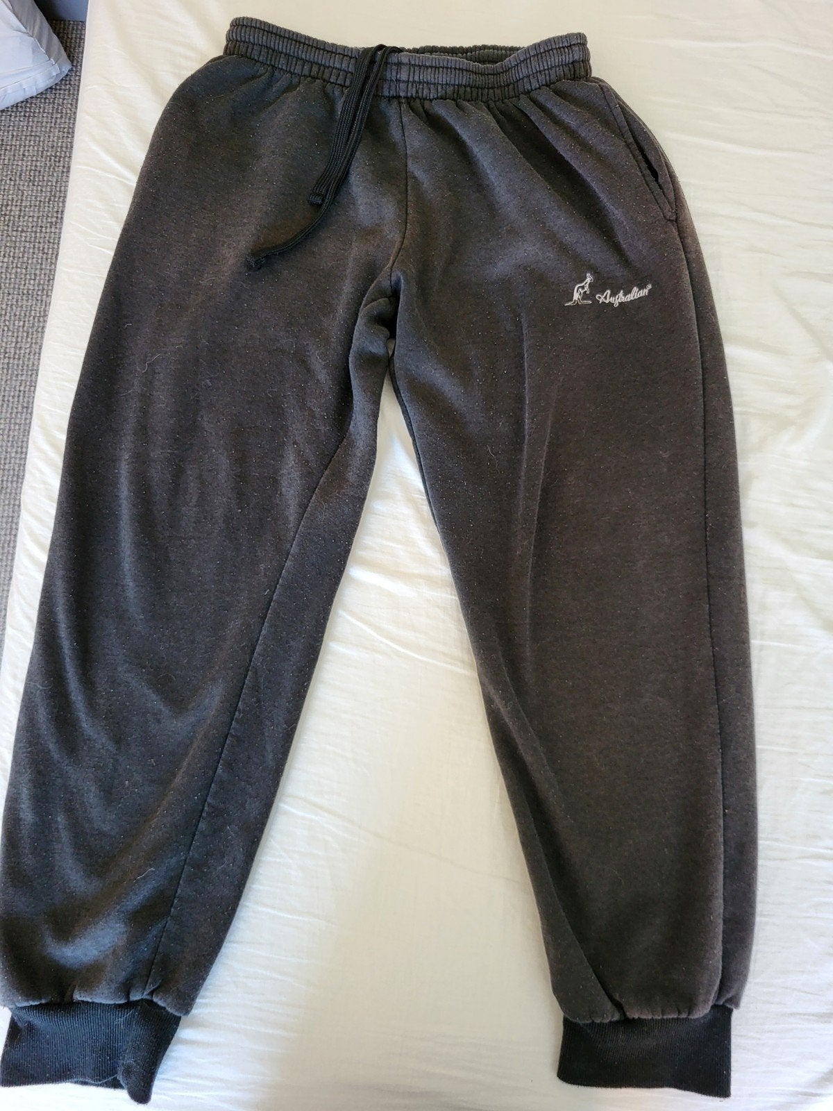 Australian Joggingbroek - donker grijs - XL, Zwart, Overige jeansmaten, Ophalen of Verzenden, Gedragen