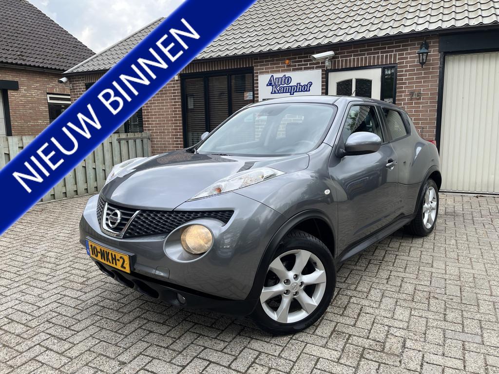 Nissan Juke 1.6 Acenta Eco Airco Trekhaak (bj 2010), Auto's, Euro 5, Stof, Zwart, 4 cilinders