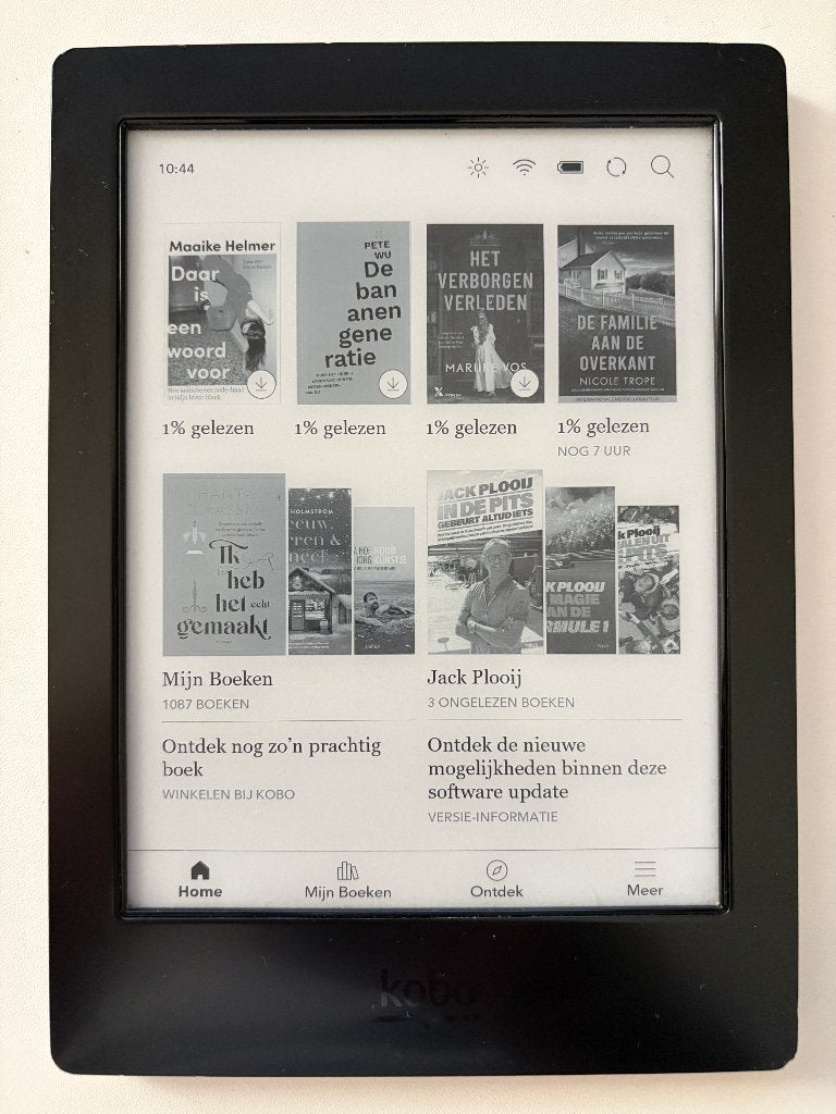 Kobo Aura H2O e-reader met hoes, Computers en Software, E-readers, Wi-Fi, KOBO., Ophalen of Verzenden, Zo goed als nieuw