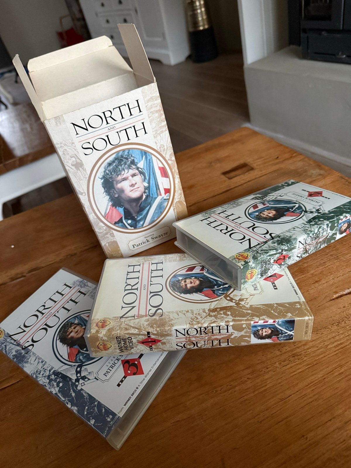 North and South VHS Boxset - Patrick Swayze, Boxset, Drama, Ophalen of Verzenden, Vanaf 12 jaar