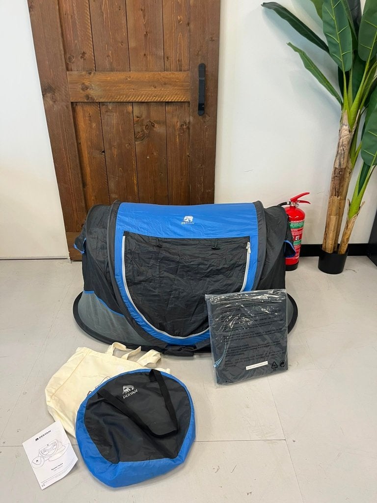 DERYAN Sunny Travel Cot Blauw