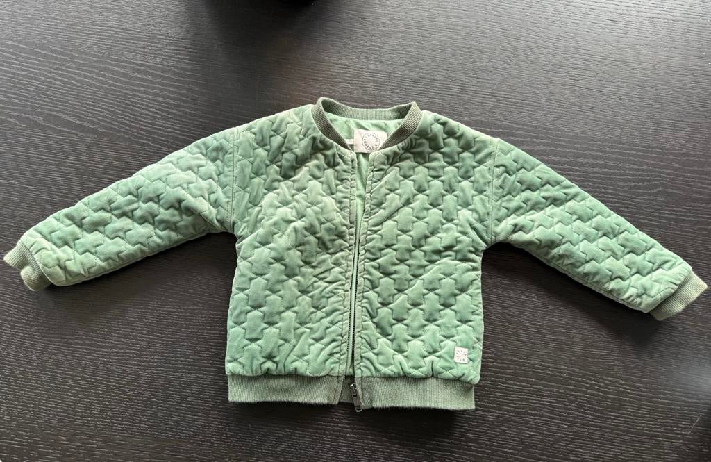 Tussenjasje Sproet & Sprout lente / herfst, maat 92 groen, Ophalen of Verzenden, Zo goed als nieuw, Jongen of Meisje, Jas