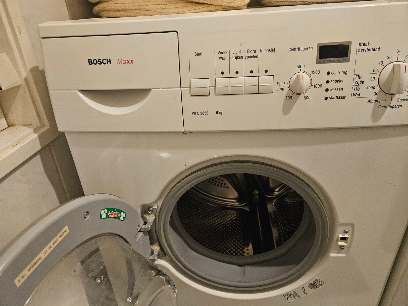 Bosch Maxx WFO 2852 Wasmachine - 6kg, 1400 toeren, Witgoed en Apparatuur, Gebruikt, Voorlader, 85 tot 90 cm, 1200 tot 1600 toeren