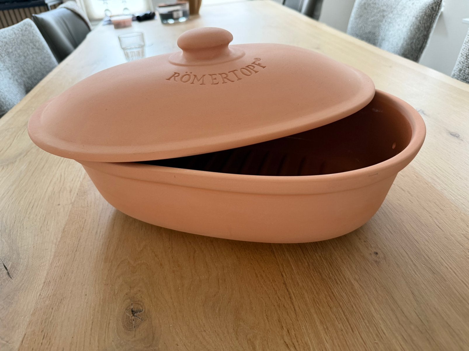 Römertopf broodpot gemaakt van natuurlijke klei, Ophalen, Zo goed als nieuw, Overige materialen, Pot, Bus of Blik