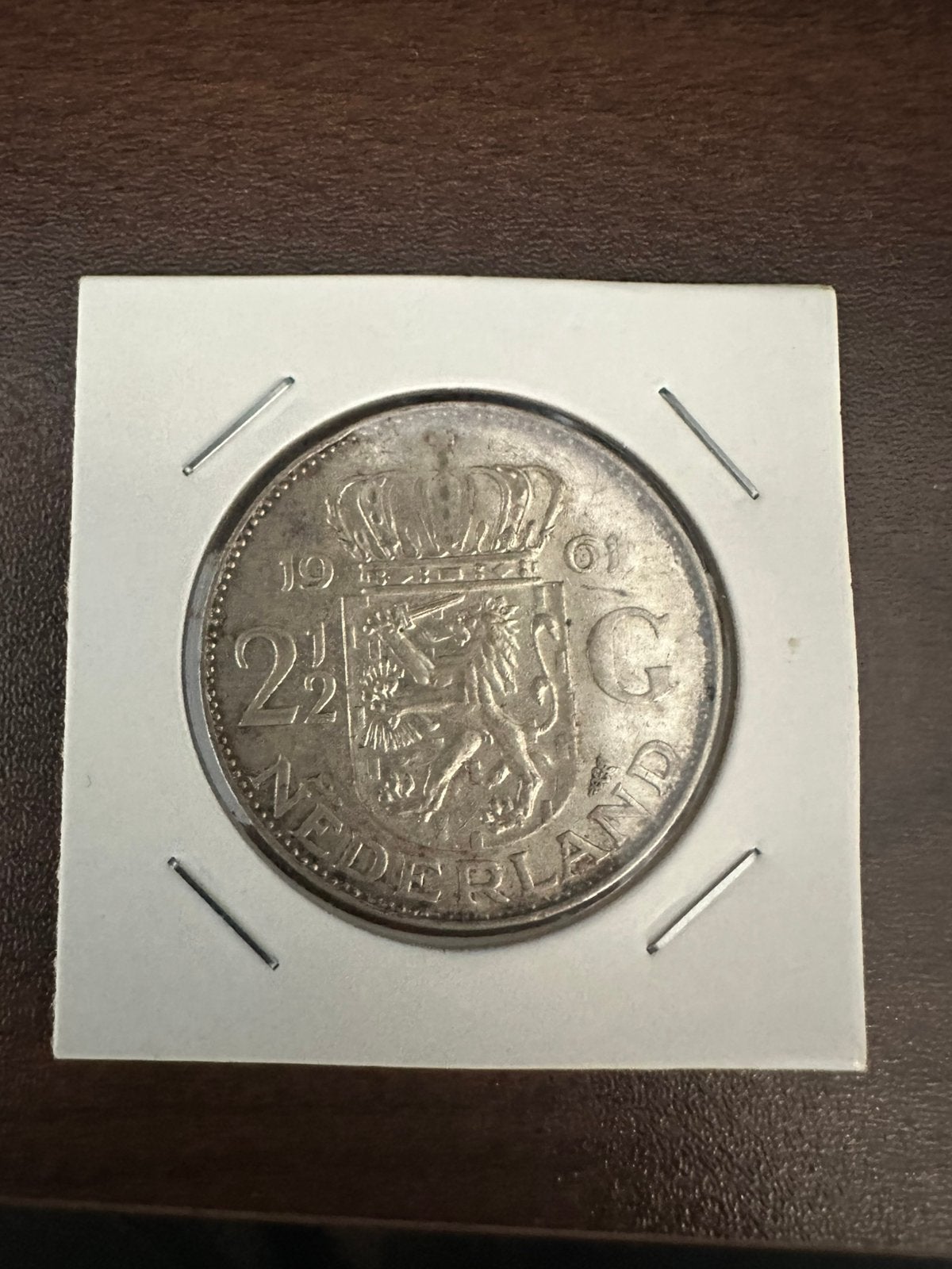 Zilveren 2½ Gulden Koningin Juliana 1961 met klop leeuw, Postzegels en Munten, Munten | Nederland, Koningin Juliana, Verzenden