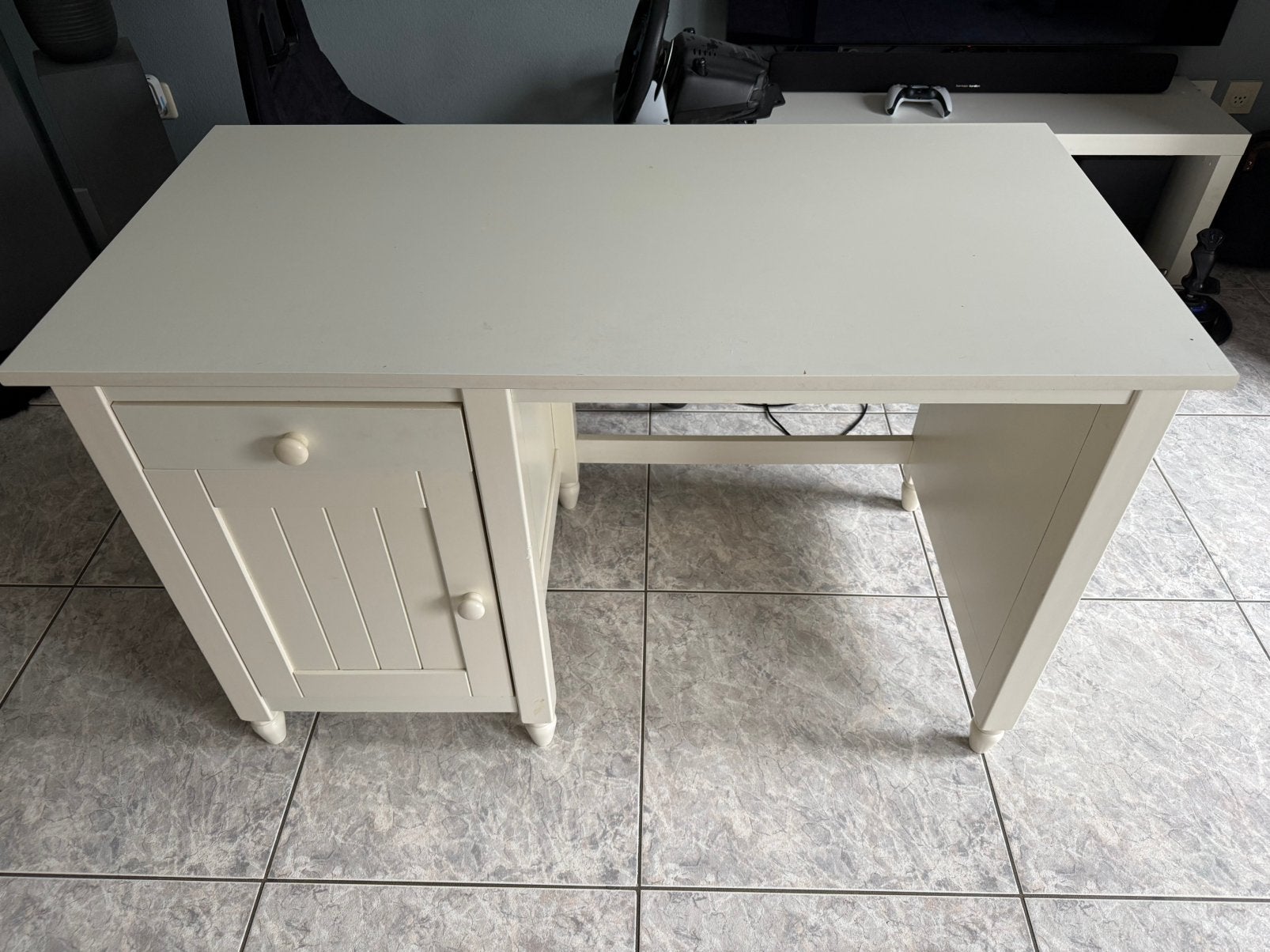 Gratis Bureau, Ophalen, Gebruikt, Wit, Hout