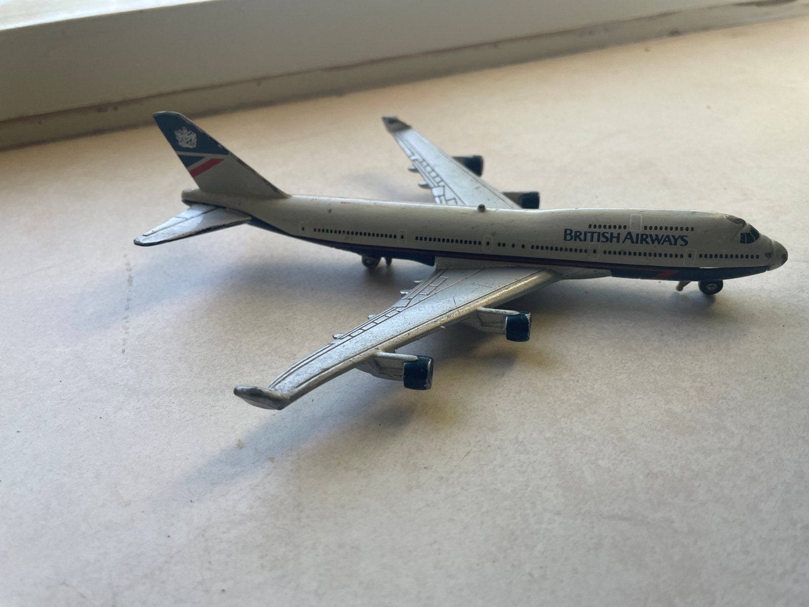 British Airways Boeing 747 Modelvliegtuig, Overige merken, Ophalen of Verzenden, Vliegtuig, Gebruikt