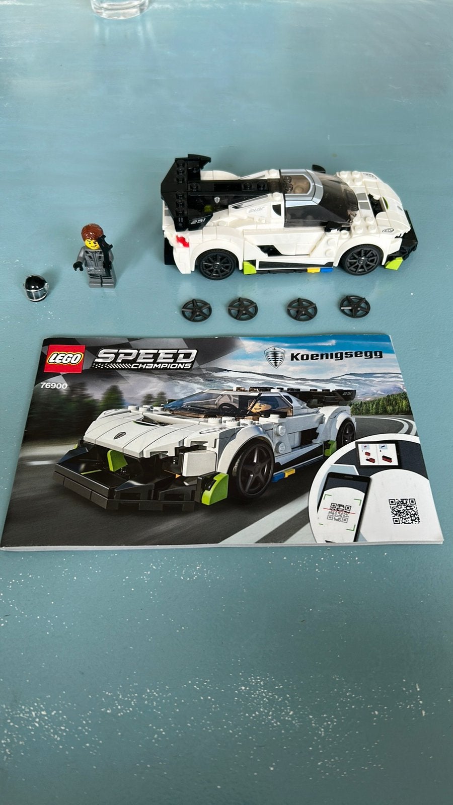 Lego Speed Champignons, Koeningsegg, nummer 76900, raceauto, Ophalen of Verzenden, Zo goed als nieuw