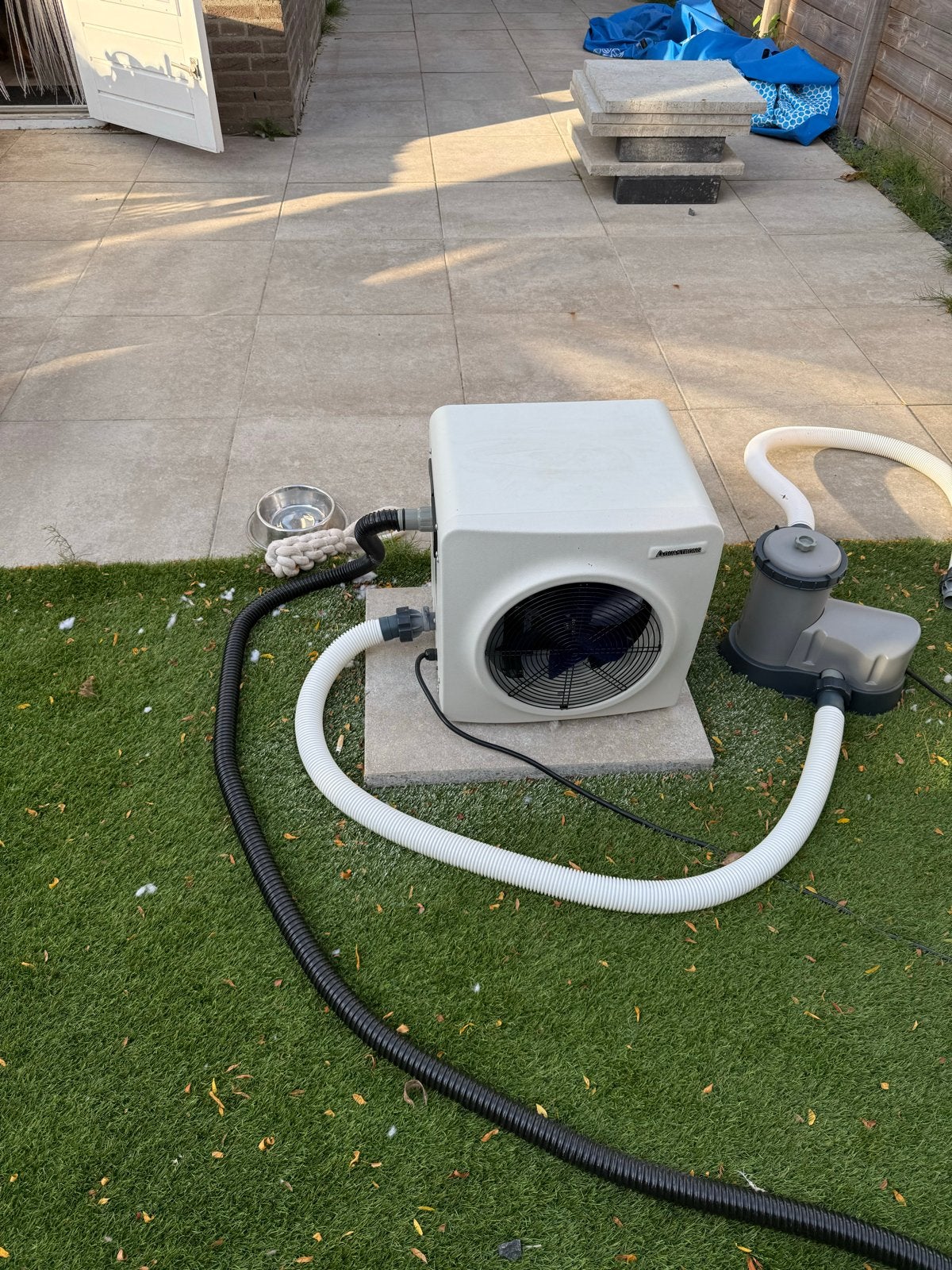 Zwembadverwarming Aquastrong met powerunit (Amerikaans), Ophalen, Gebruikt, Verwarming
