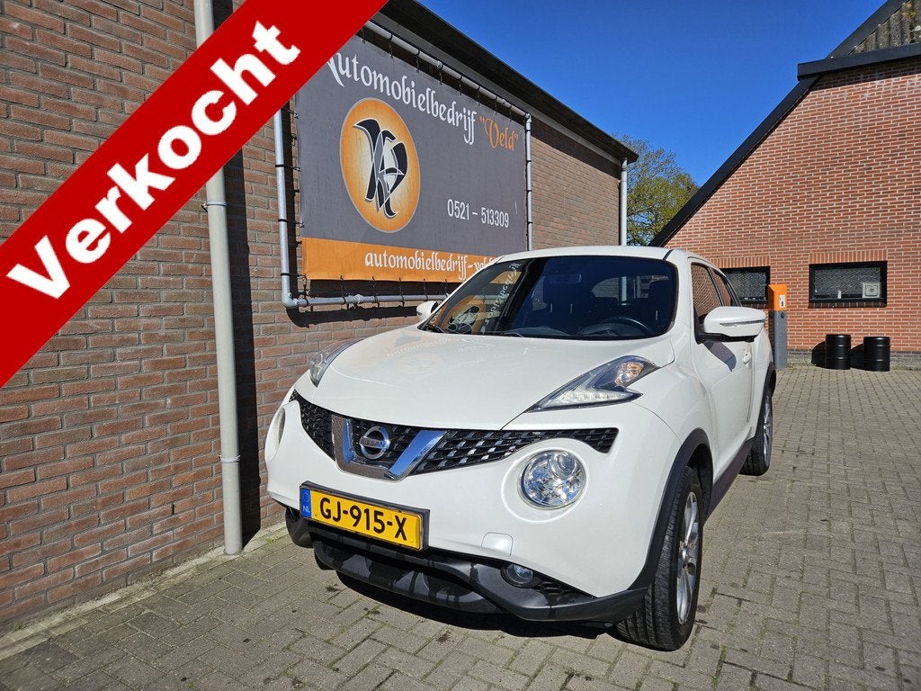 Nissan Juke 1.6 Connect Edition (versnellingsbak probleem), Euro 5, Stof, Zwart, 4 cilinders