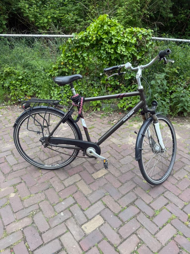 Raleigh heren fiets, Fietsen en Brommers, Fietsen | Heren | Herenfietsen, Overige merken, Versnellingen, Ophalen of Verzenden