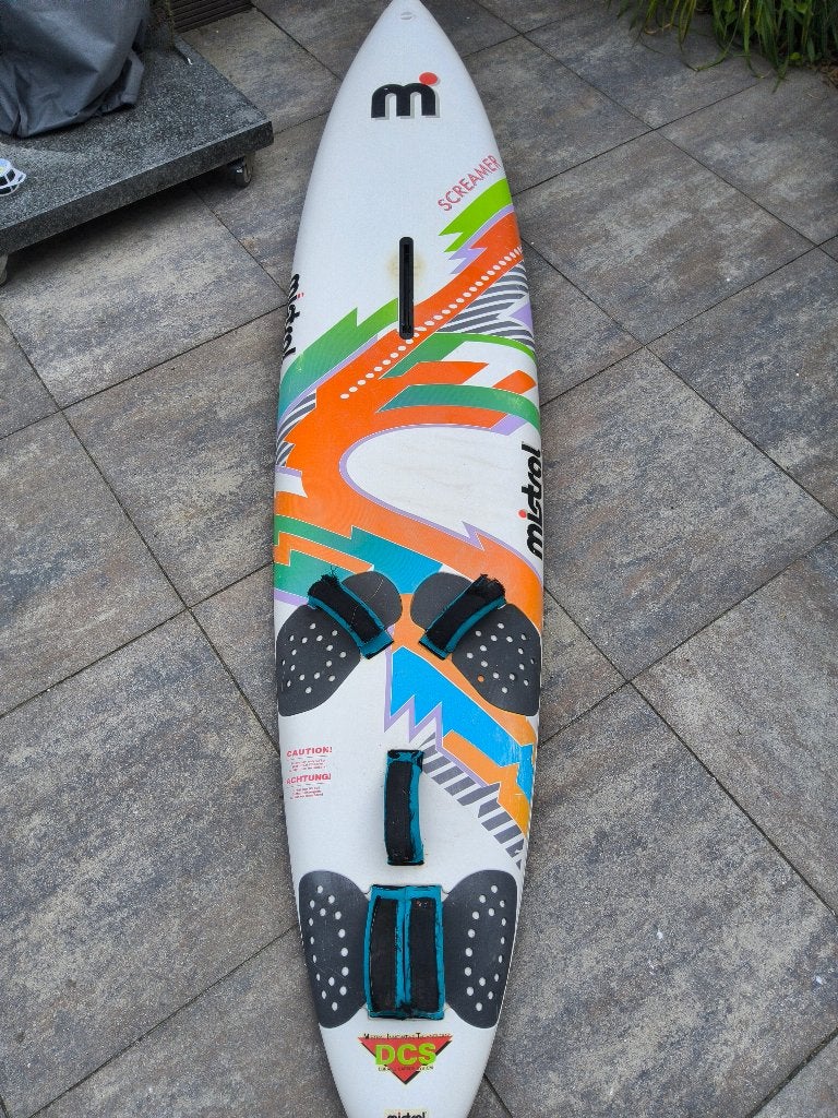 Mistral Screamer 93l, Ophalen, Gebruikt, Met mastvoet, Plank