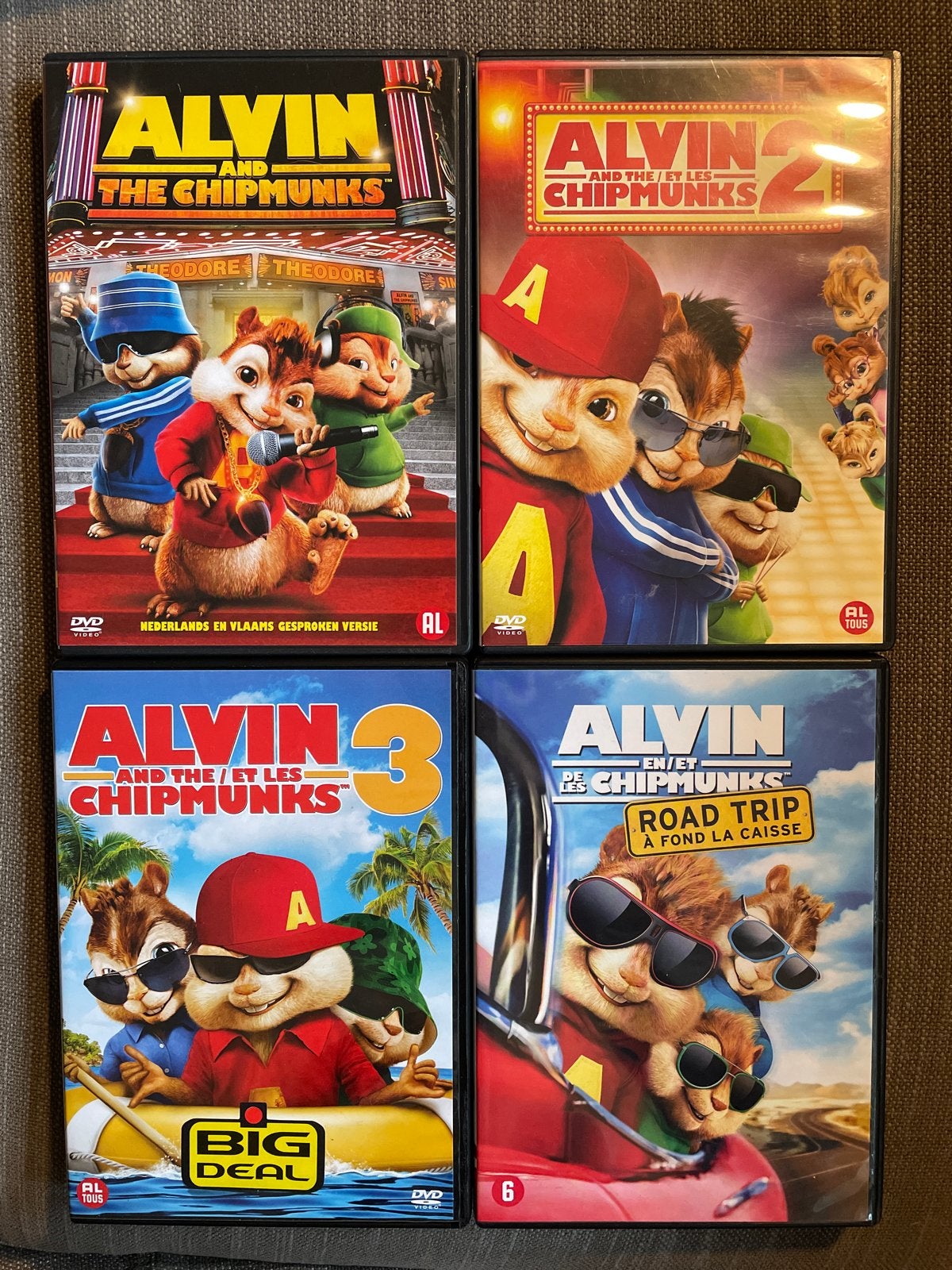 Alvin and the Chipmunks (4 films), Gebruikt, Alle leeftijden, Boxset, Ophalen of Verzenden