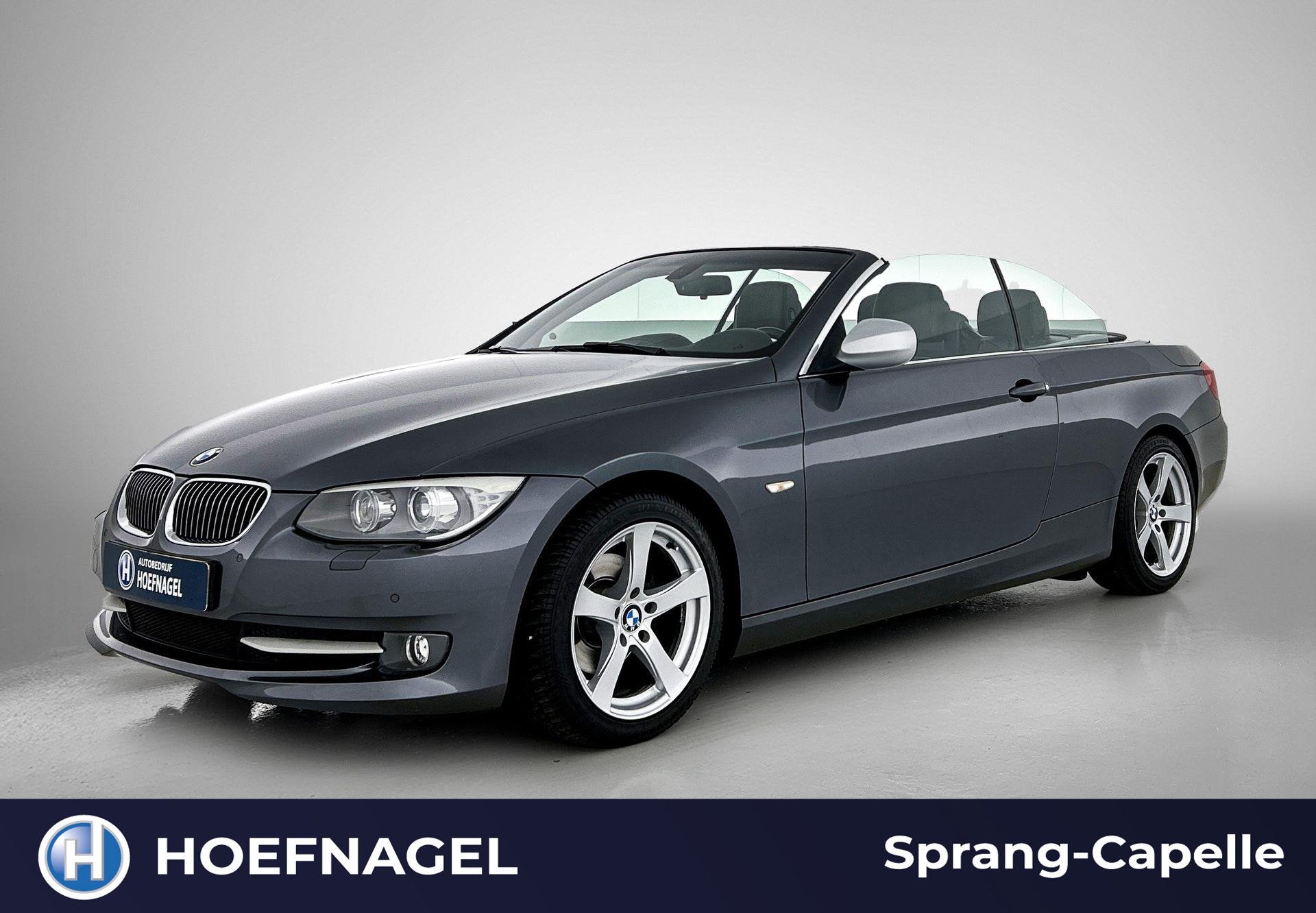 BMW 3-serie Cabrio 320i High Executive | Stoelverw. | Leder, Auto's, Automaat, Euro 5, Achterwielaandrijving, Zwart