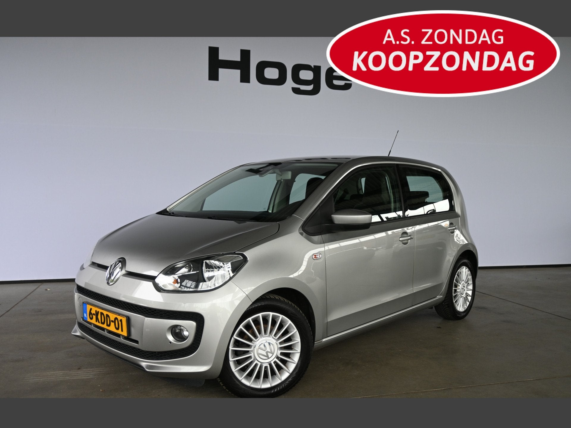 Volkswagen up! 1.0 High Up! BlueMotion Airco Licht metaal El, Auto's, Euro 5, Gebruikt, Origineel Nederlands, Handgeschakeld