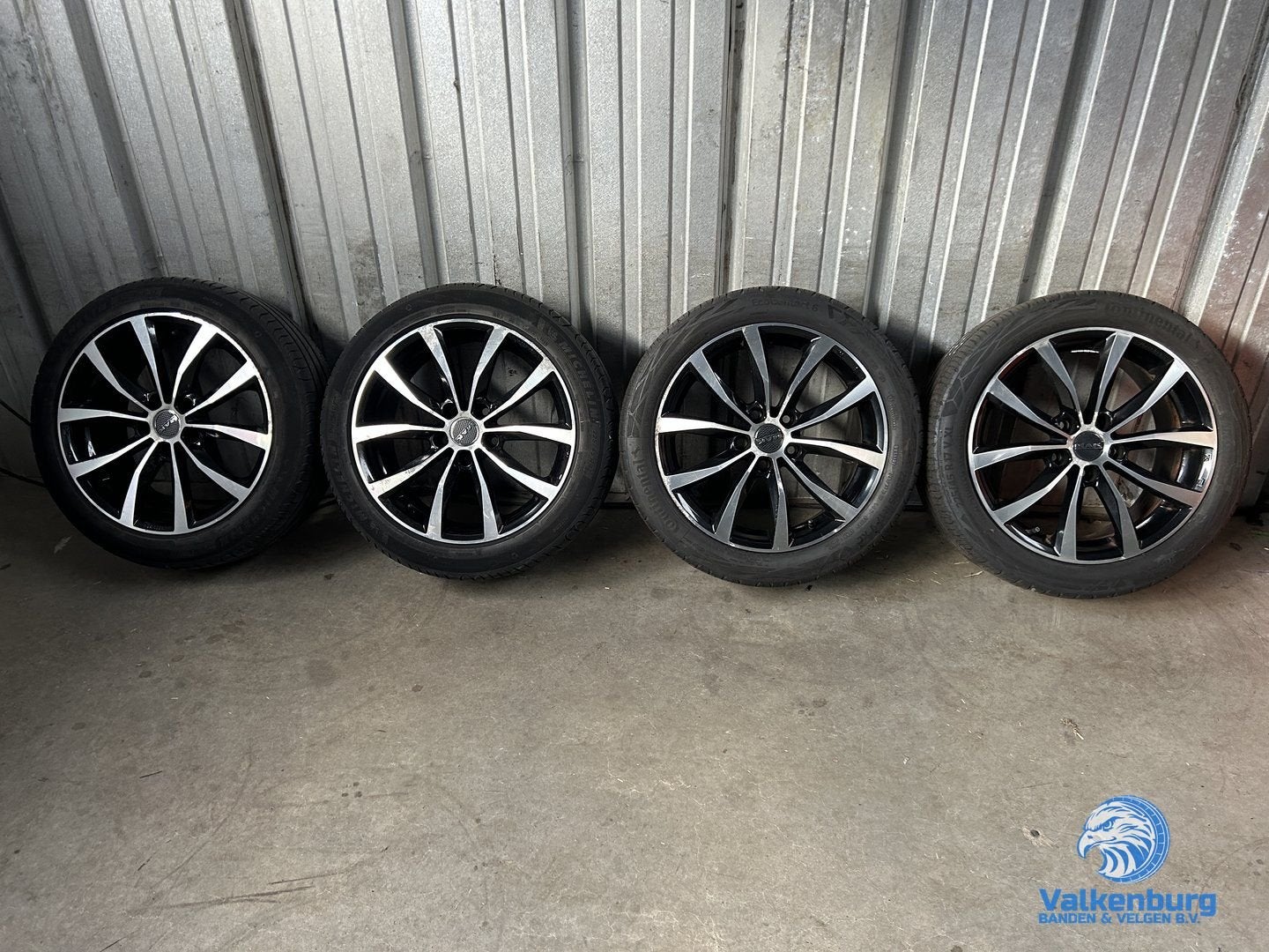 6-7mm! VAG VW Audi Mercedes BMW Seat Cupra 17 inch zwarte ve, Gebruikt, -, -, Banden en Velgen