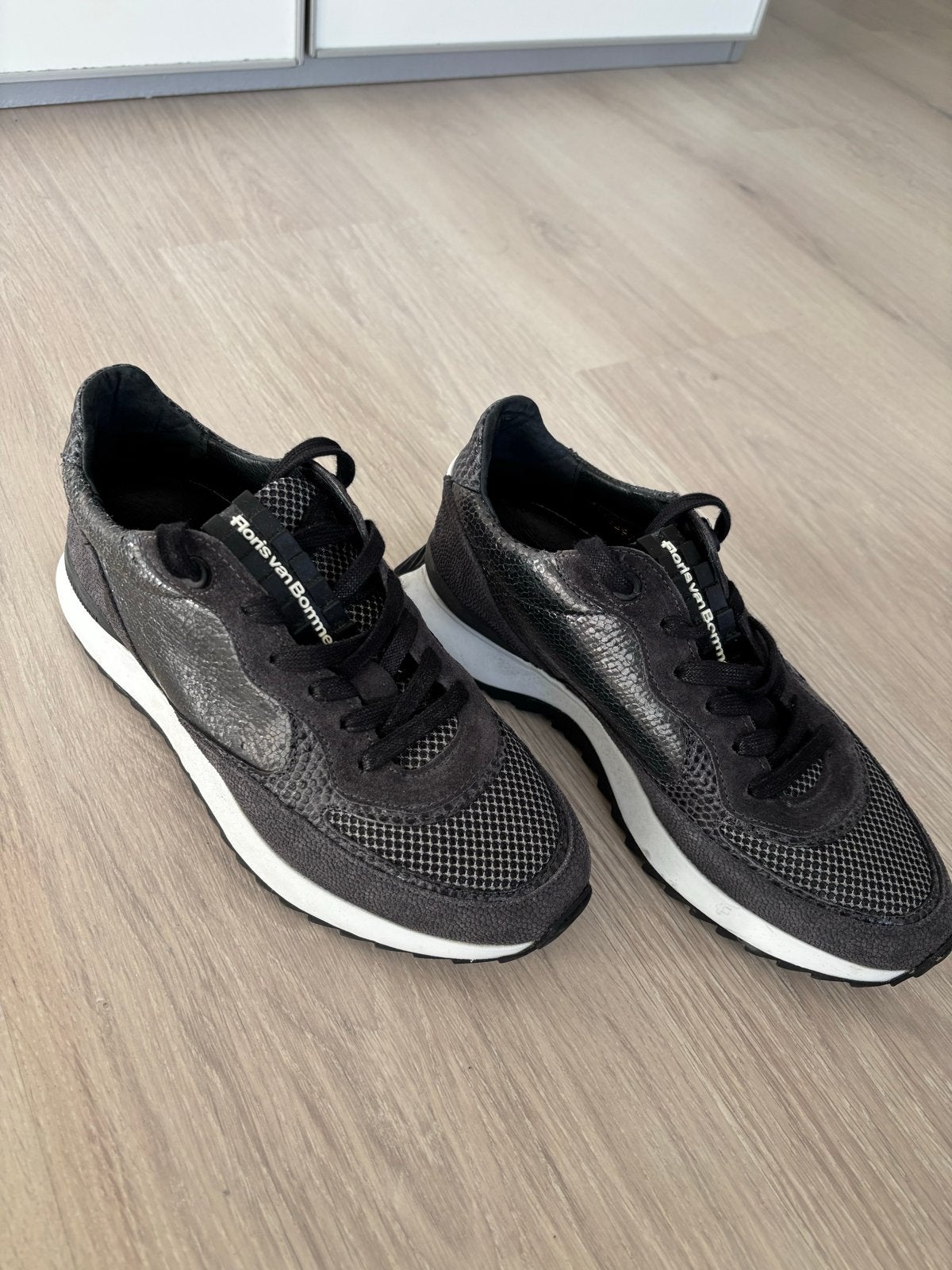 Floris van Bommel sneakers - Maat 38, Zwart, Ophalen of Verzenden, Sneakers of Gympen, Zo goed als nieuw