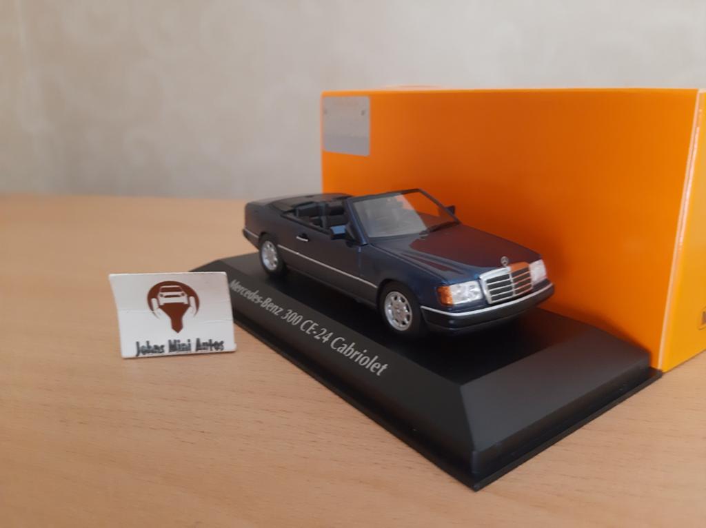 Mercedes Benz 300 CE-24 Cabriolet 1991 blauw-metallic 1:43
