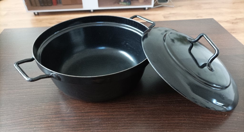 Braadpan Ø24 cm (z.g.a.n.), Braadpan, Verzenden, Met handvatten, Zo goed als nieuw