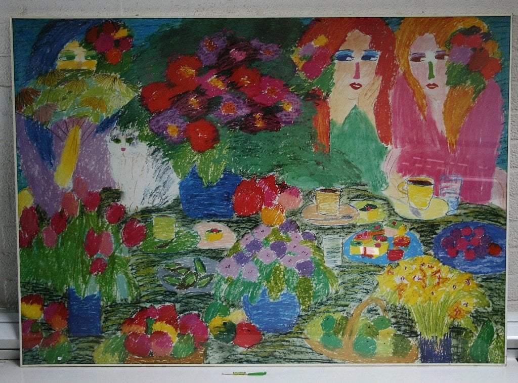 Walasse Ting - Sunday Morning Breakfast - bieden vanaf €120, Ophalen
