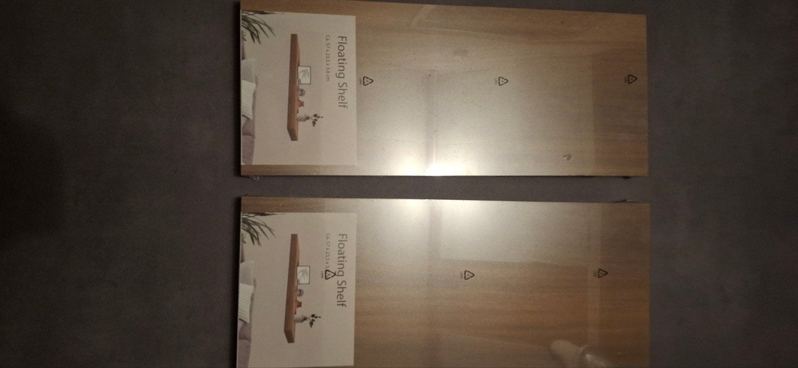 2x zwevende plank 57x23,5 cm nieuw in verpakking, Huis en Inrichting, Ophalen of Verzenden, Nieuw