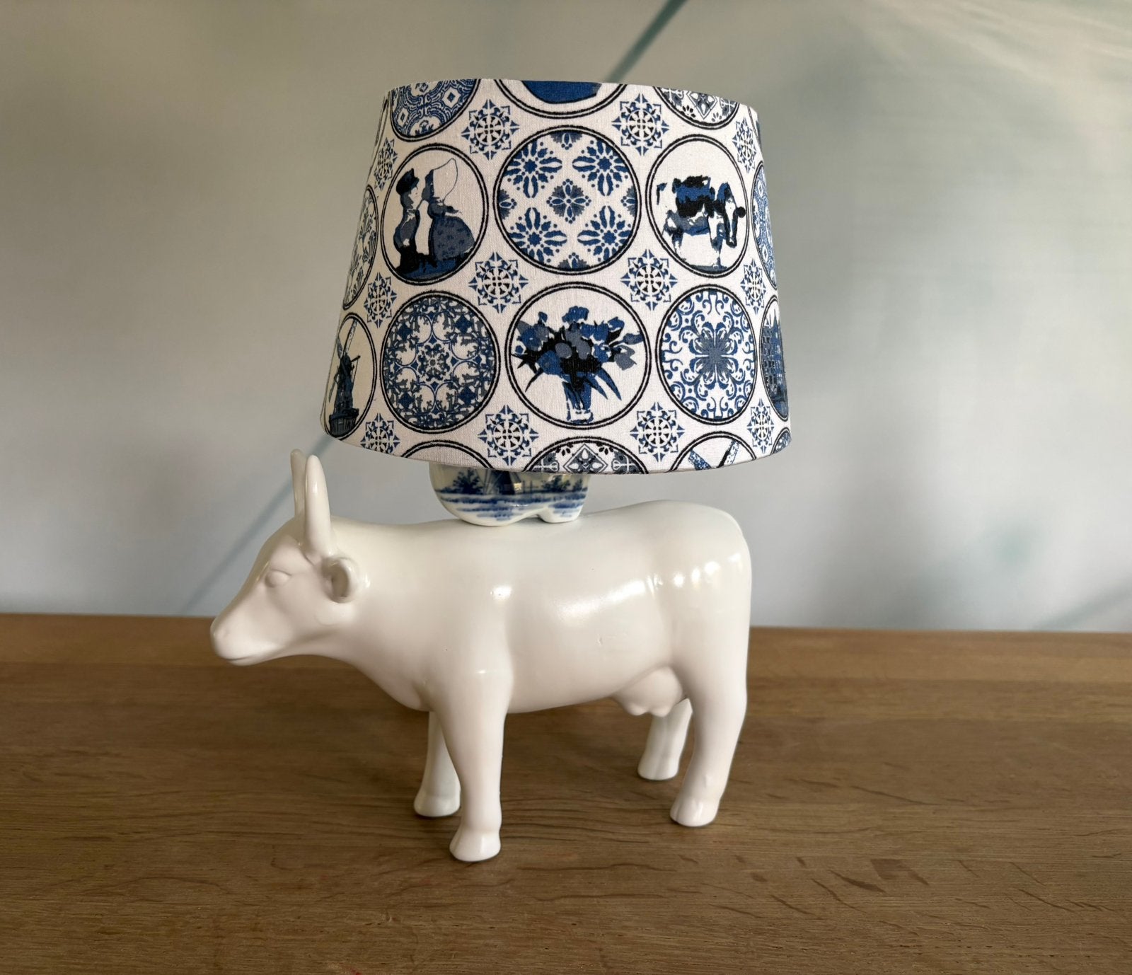 Stoere Holland Delfts Blauwe tafellamp made by Origin’Lily, Huis en Inrichting, Lampen | Tafellampen, Blauw, Overige typen, Keramiek