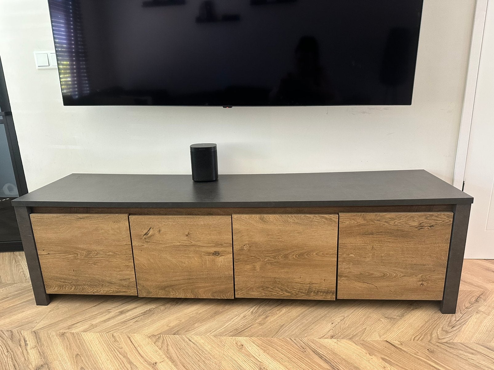 TV meubel, Huis en Inrichting, Kasten | Televisiemeubels, Ophalen, Gebruikt, 150 tot 200 cm, Minder dan 100 cm