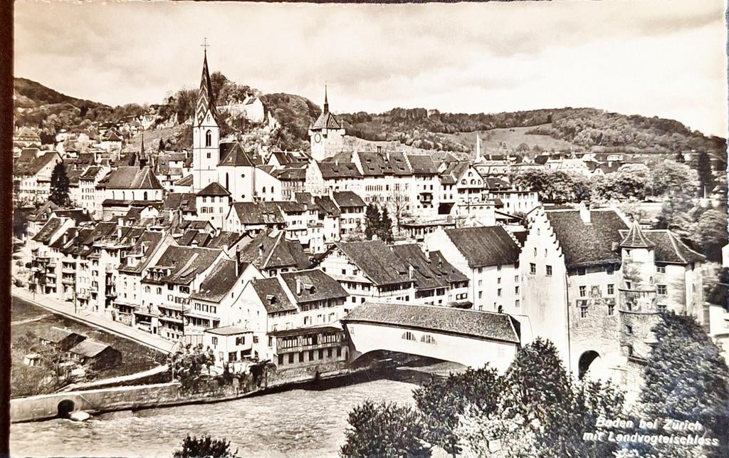 Baden bei Zürich Zwitserland, Ophalen of Verzenden, 1940 tot 1960, Gelopen, Overig Europa