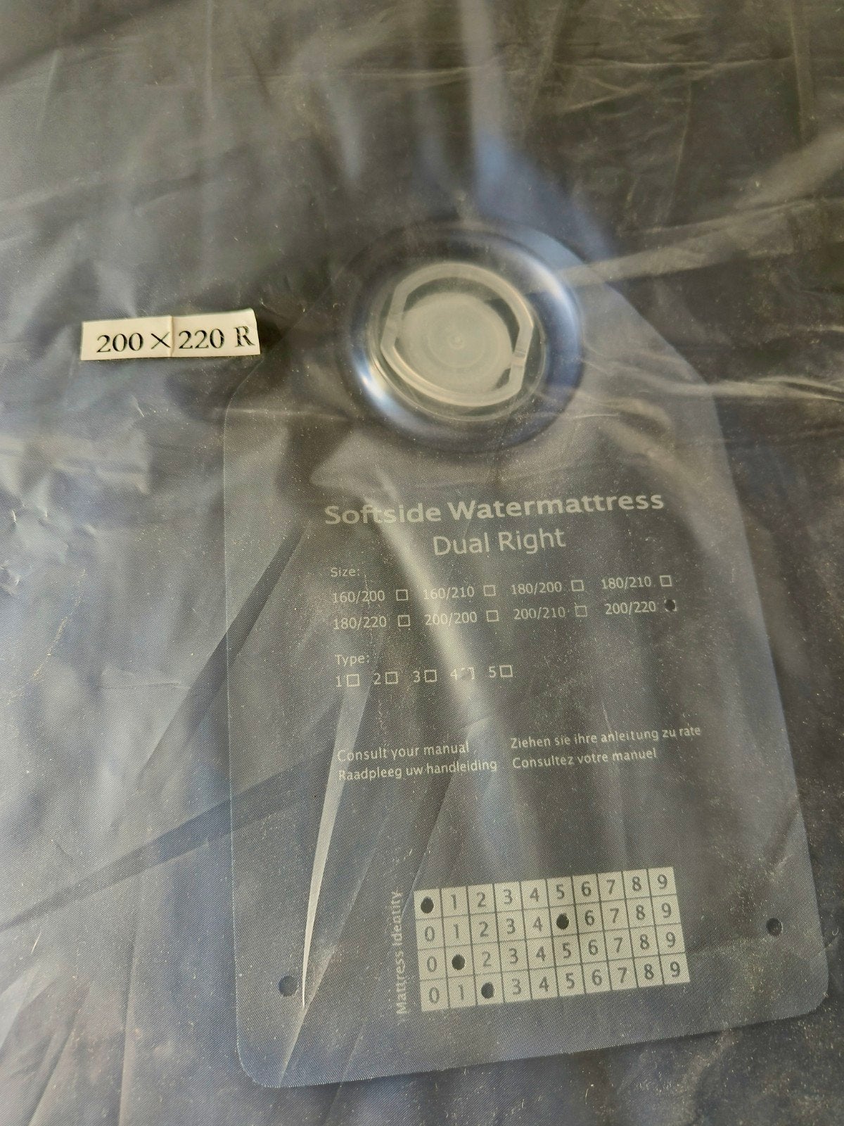 Nieuw Softside Watermatras Dual Right 200x220 cm, Ophalen, Duo-systeem, 220 cm, Nieuw