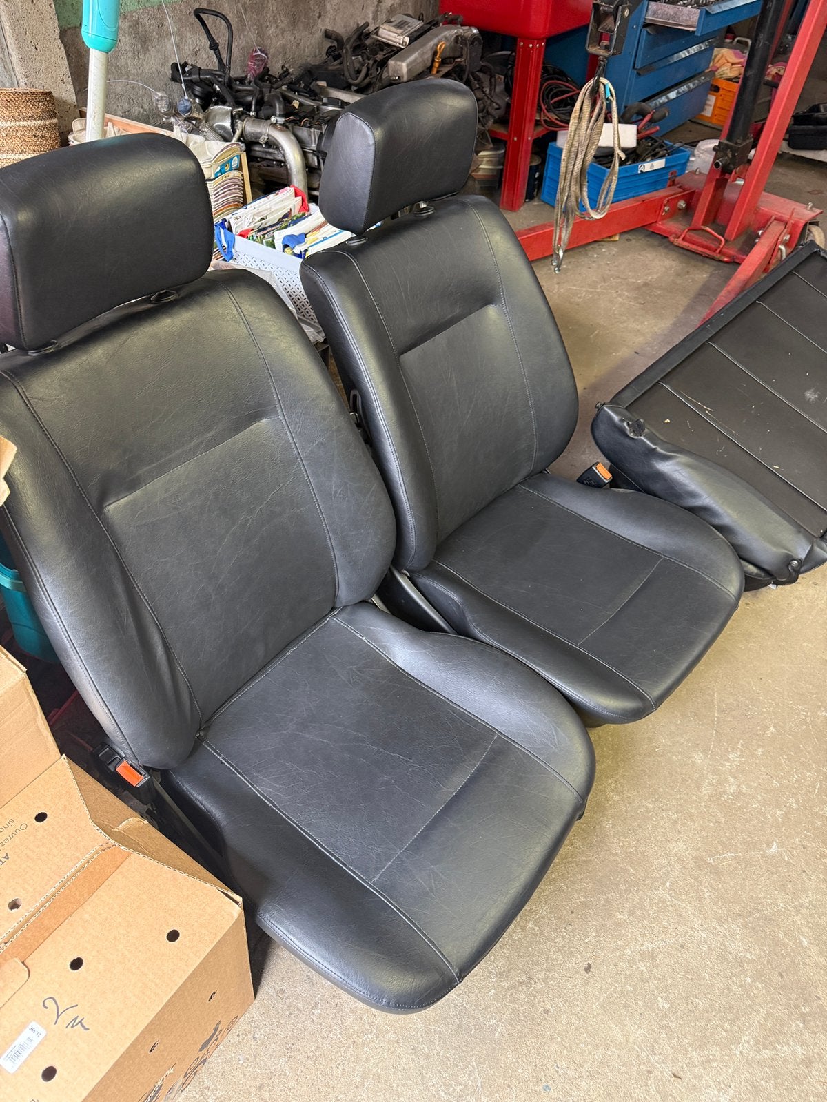 Golf mk2 originele zetels, bekleed met leder, Auto-onderdelen, Interieur en Bekleding, Ophalen, Gebruikt
