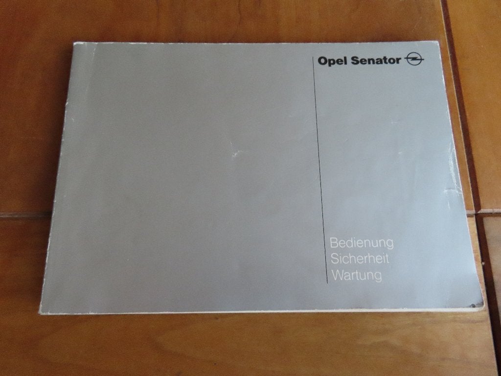 Instructieboek Opel Senator 2.6, 3.0 1991, Duitse tekst mooi, Auto diversen, Handleidingen en Instructieboekjes, Ophalen of Verzenden