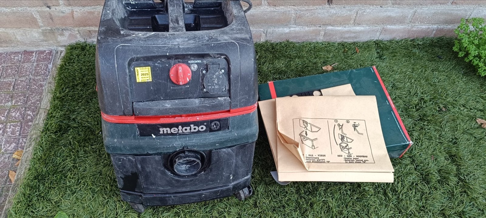 Metabo ASR 25 L SC Industriële Stofzuiger - Gebruikt, Stofzak, Gebruikt, Ophalen of Verzenden, Industriële stofzuiger