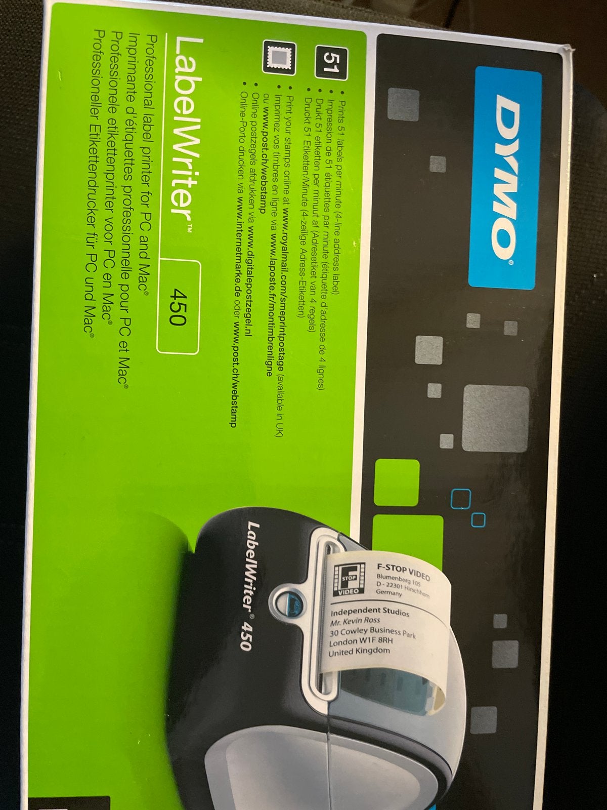 Dymo LabelWriter 450 Professionele Etikettenprinter, Computers en Software, Printers, Ophalen, Zwart-en-wit printen, Printer, Zo goed als nieuw