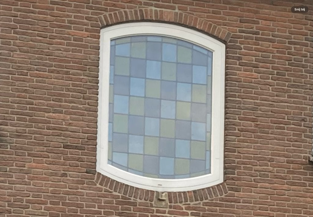 Glas in lood raam, Doe-het-zelf en Verbouw, Glas en Ramen, Ophalen, Gevelraam of Ruit, Gebruikt, 80 tot 120 cm