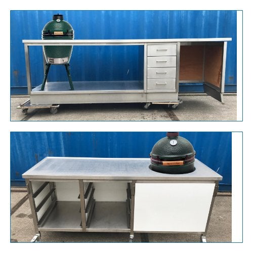 RVS Buitenkeuken BBQ units, Tuin en Terras, Buitenkeukens, Gebruikt, Gas, Ophalen