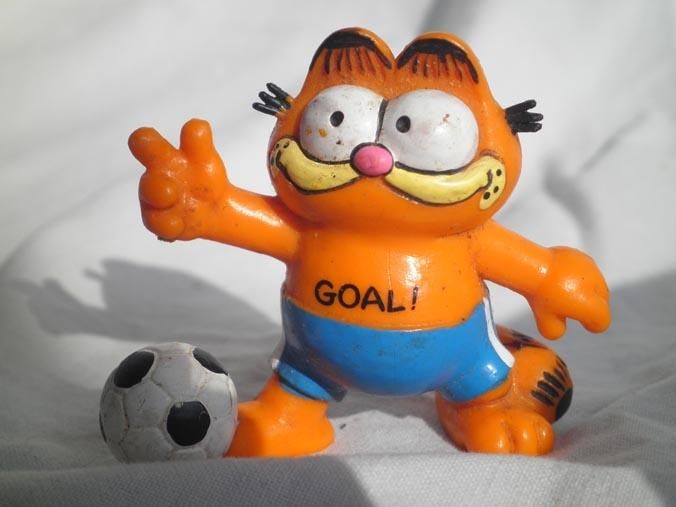 Vintage Bully Garfield 'GOAL!'– West-Germany 1981, Ophalen of Verzenden, Gebruikt