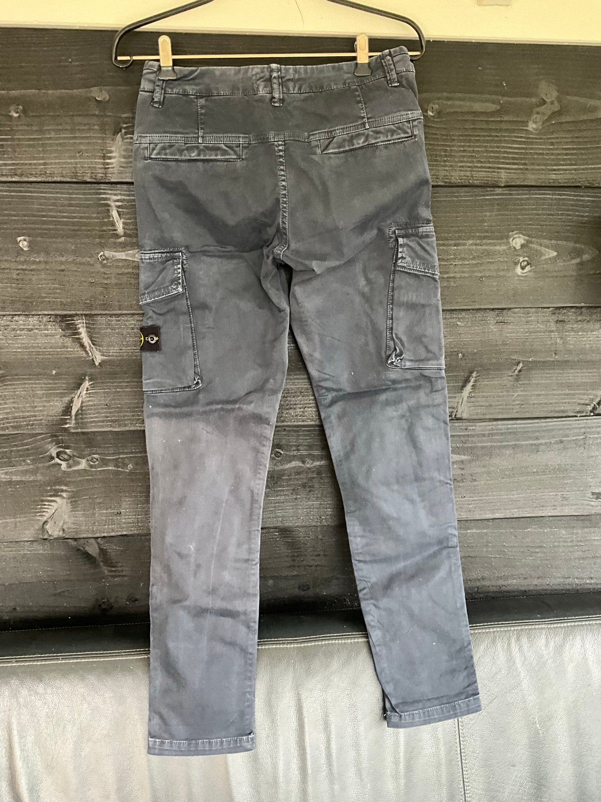 Stone Island Junior Cargo Broek - Maat 156 (12 jaar), Ophalen of Verzenden, Gedragen, Overige maten, Grijs