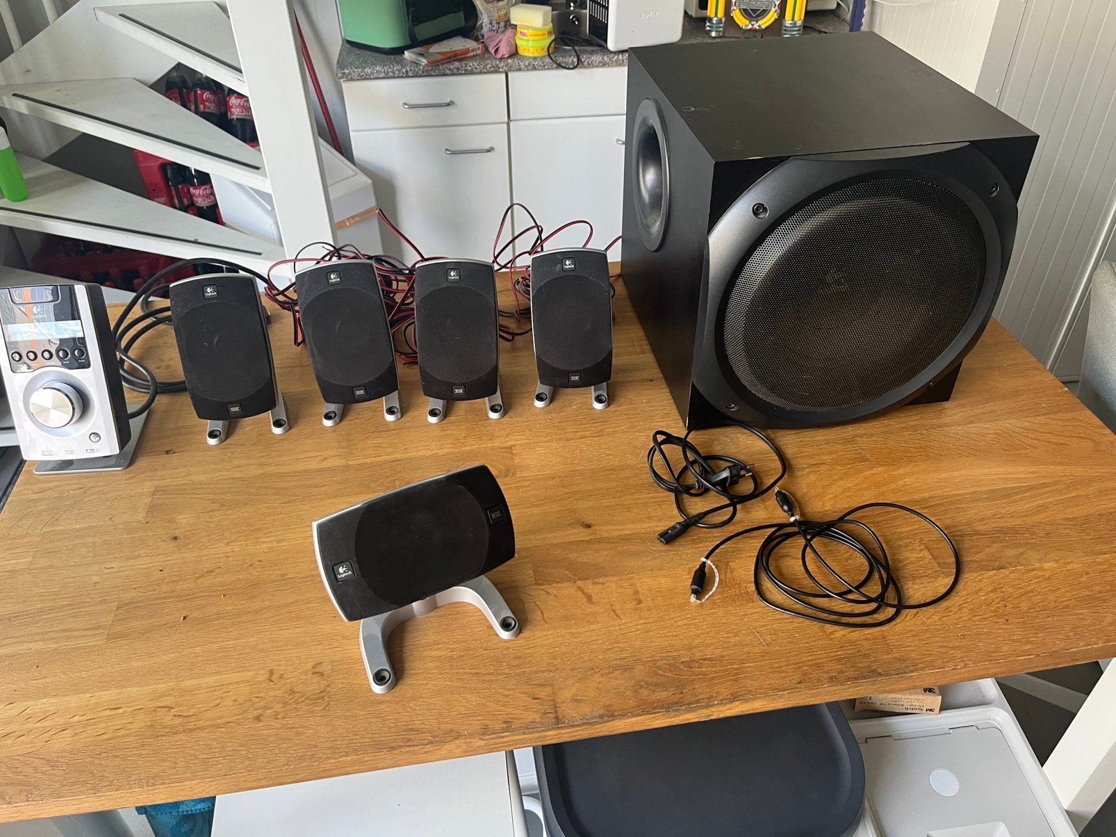 Logitech Z-5500 Digital 5.1 complete set, Computers en Software, Pc speakers, Ophalen, Zo goed als nieuw
