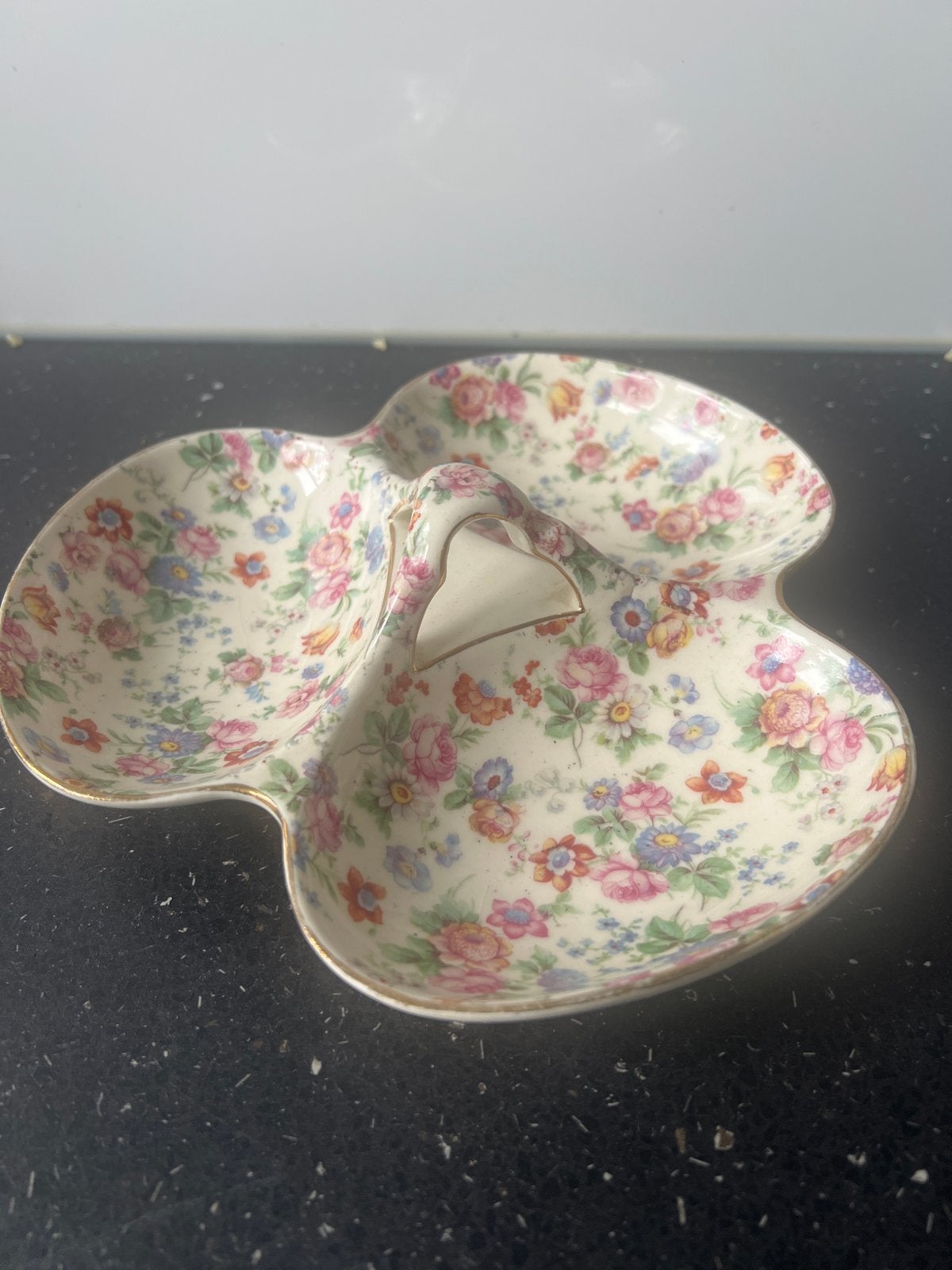 Vintage BIHL Tsjechoslowakije Bloemen Schaal, Verzenden
