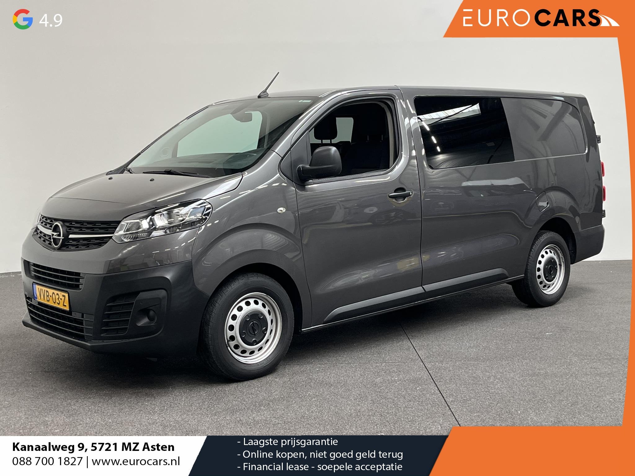 Opel Vivaro 2.0 CDTI L3H1 Dubbele Cabine Automaat Airco Navi, Stof, Gebruikt, Euro 6, 4 cilinders