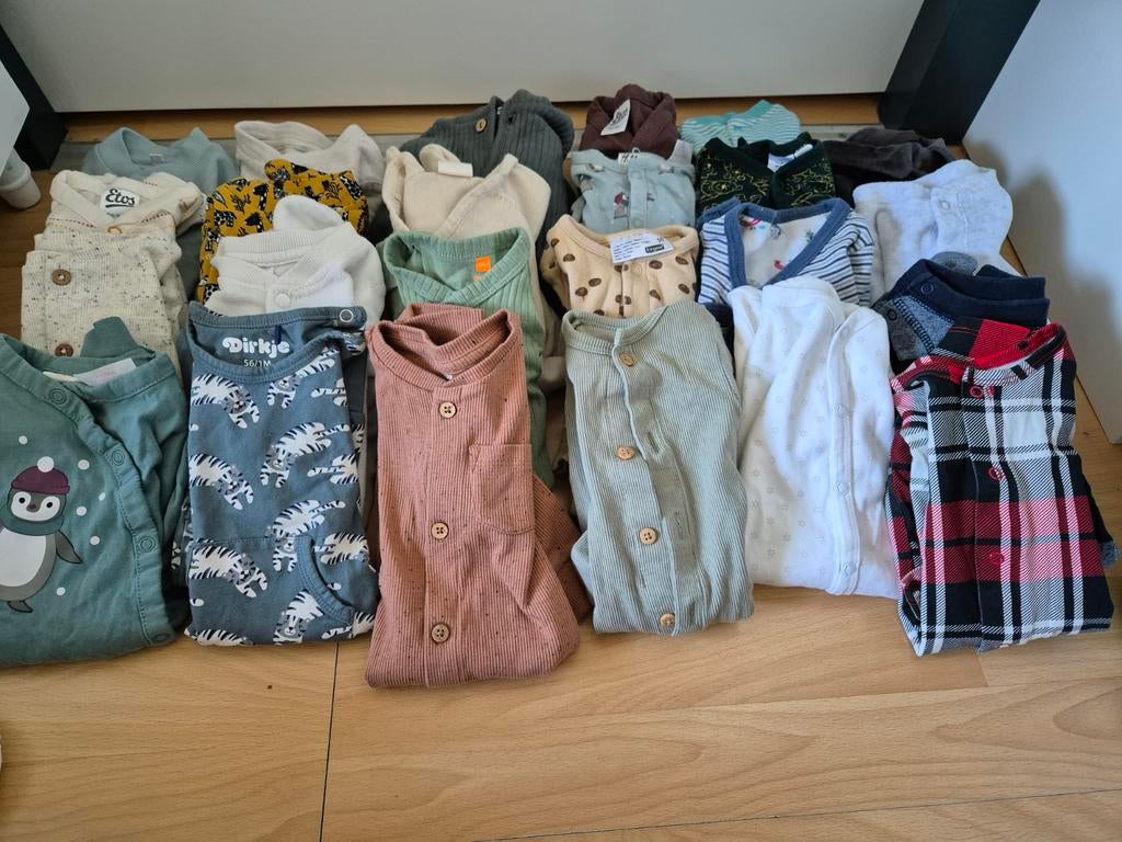 Groot pakket babykleding maat 50/56, Kinderen en Baby's, Ophalen, Gebruikt, Maat 50