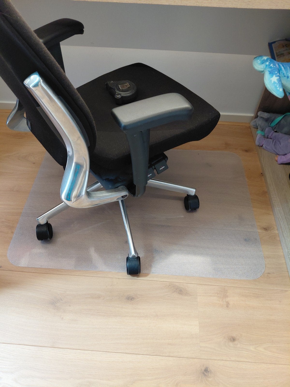 Zgan stevige plastic onderlegger voor bureaustoel 70x100cm, Ophalen, Gebruikt