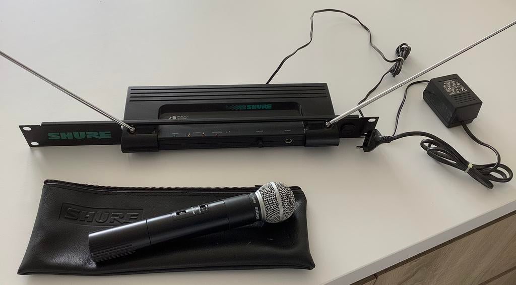 Shure SM58 draadloos handheld systeem, Ophalen of Verzenden, Zo goed als nieuw, Zangmicrofoon, Draadloos