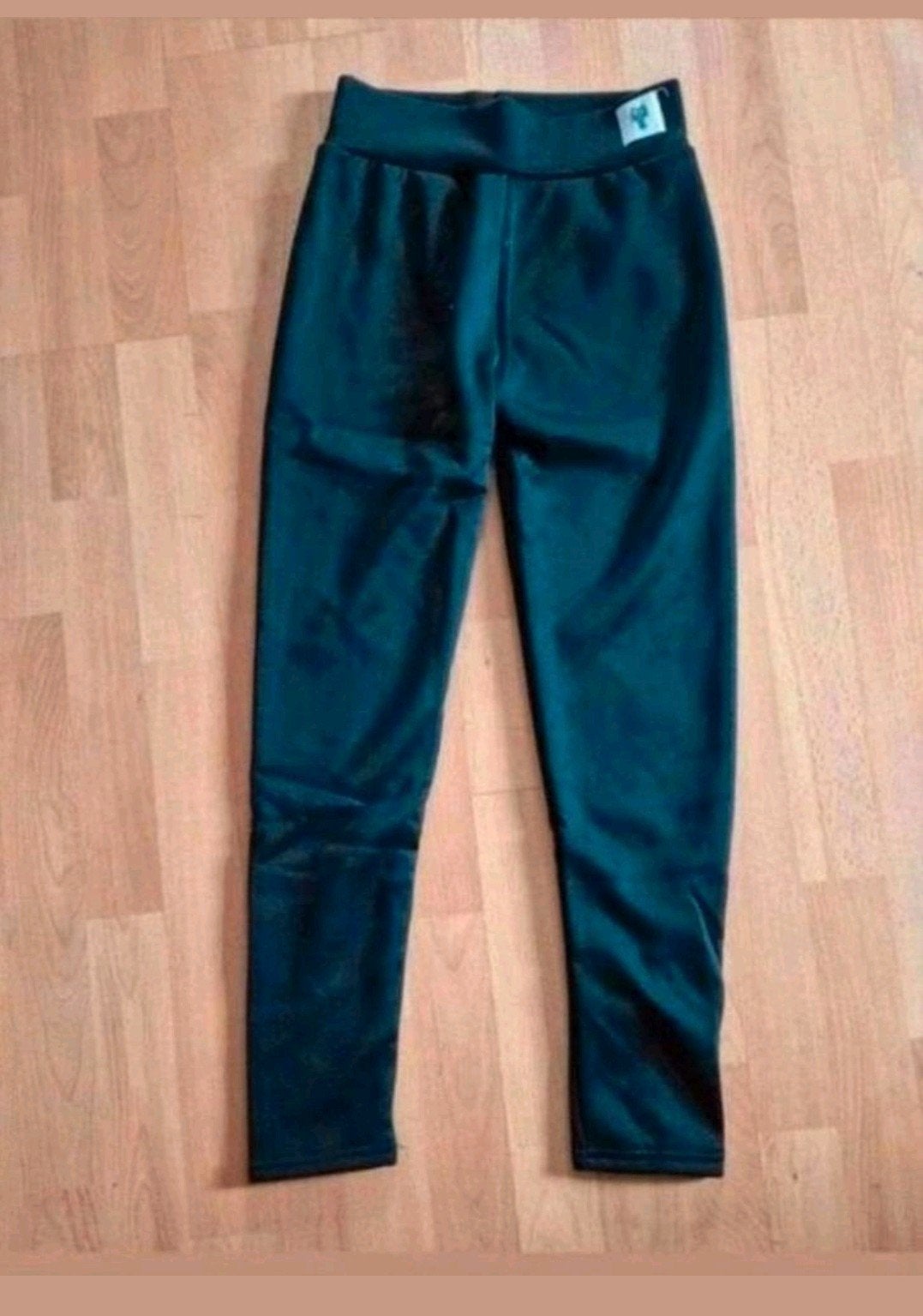 Nieuwe warme zwarte broek met teddy voering maat S, Zwart, Nieuw, Ophalen of Verzenden, Maat 36 (S)
